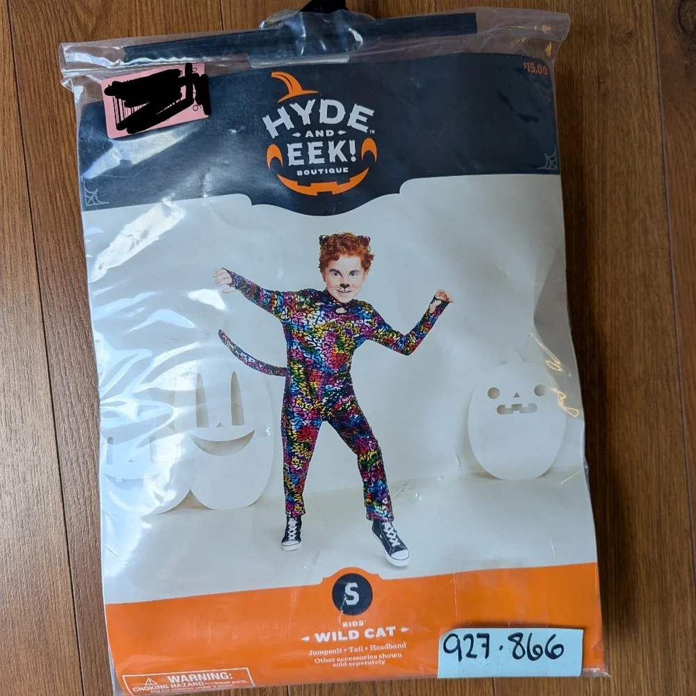 Hyde & Eek! Wild Cat Halloween Costume Kid Multicolor NWT M L